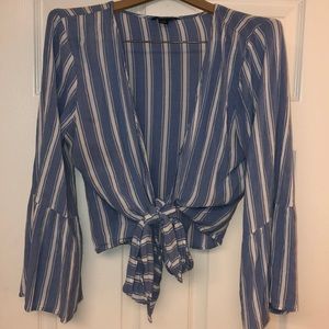 Bell-Sleeved Light-Weight Blouse